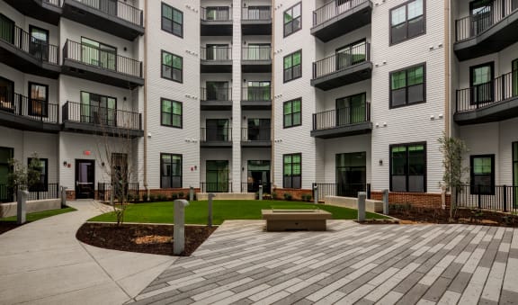 new apartment buildings at the district flats apartments city at Aura Stonebridge, Richmond, Vriginia