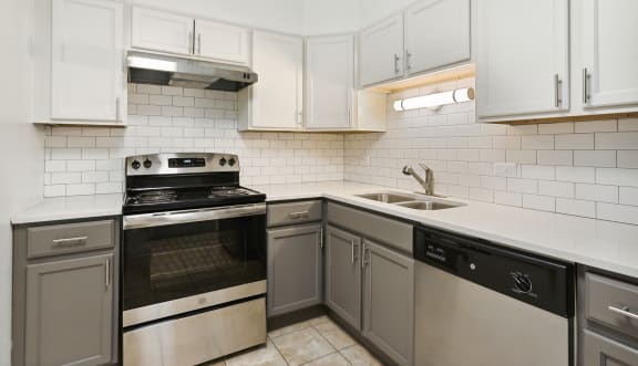 renovated kitchen  at The Hinsdale, Hinsdale, Illinois