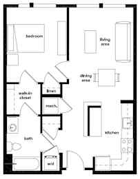 Metro Heights at Mondowmin offers spacious 1-bedroom homes with modern open floor plans, in-home washer and dryer, and stylish finishes throughout.