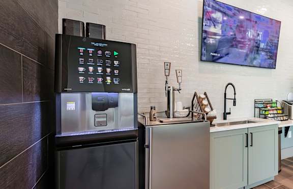 our apartments showcase a beautiful kitchen