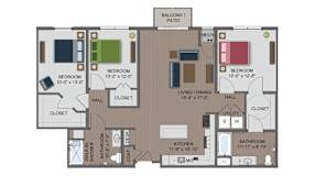 Wright ADA Floor Plan at The Edison at Maple Grove, Minnesota, 55311