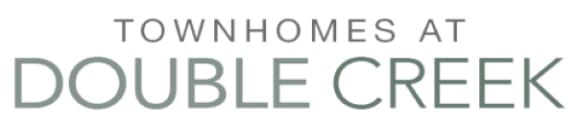 a logo for the townhomes at double creek