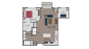 Carver Floor Plan at The Edison at Maple Grove, Maple Grove, MN, 55311