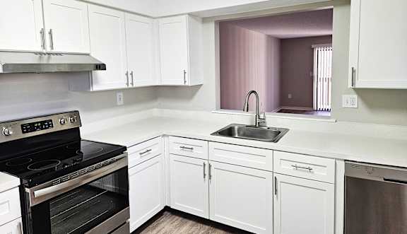 Kitchen interior at Canal Place, Weatogue, 06089