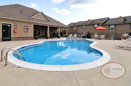 our resort style swimming pool is in the courtyard of our apartments