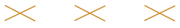 a row of crosses on a white background