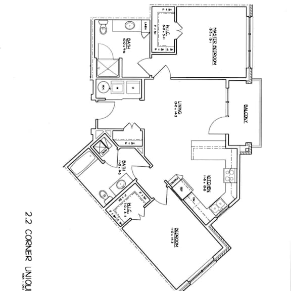 a floor plan of a house with a bedroom and a living room