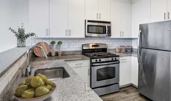 kitchen with stainless steel appliances
