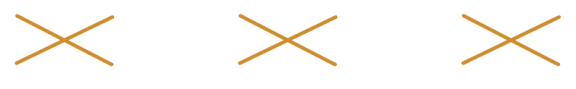 a row of crosses on a white background