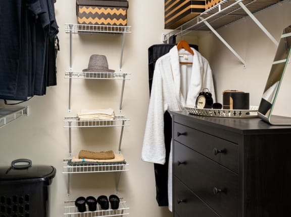 Walton Ridenour walk-in closet