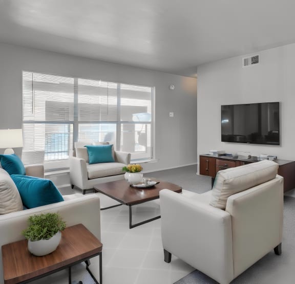 furnished living room