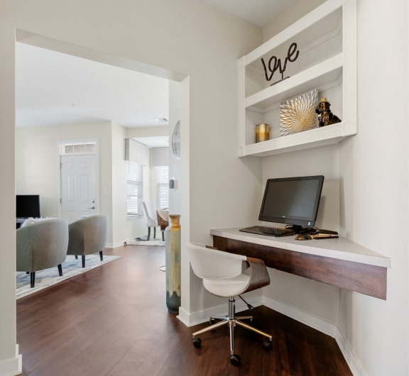 Built-In Desk Space