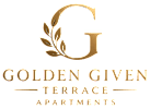 The image is a logo for Golden Given Terrace Apartments.