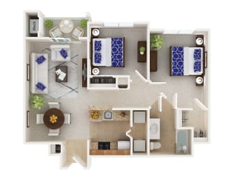 2 bed 1 bath at The Morgan Apartment Homes, North Bethesda, 20852