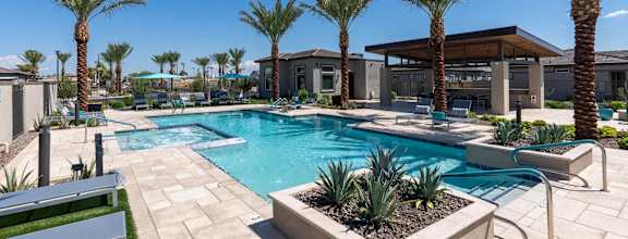 Resort-Style Pool & Hot Tub at Avilla Foothills, Surprise, AZ 85388