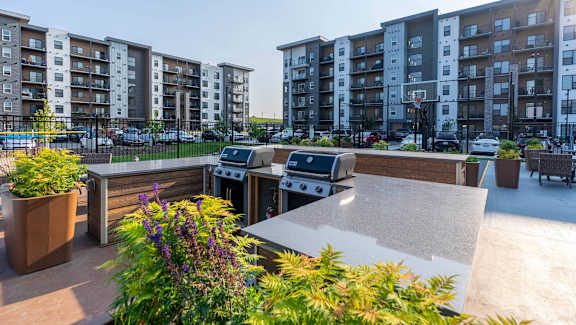 Community Grill Stations at G17 Apartments at Tamarack, Alberta, T6T 2M4
