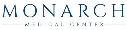 the logo for the monarch medical center with the text monarch medical center