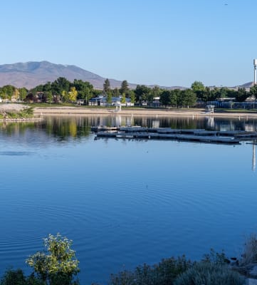 Sparks Marina Park waterfront and Landscape in Reno, Nevada