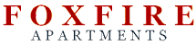 Foxfire Apartments logo representing the apartment community.