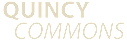 The image features the words "QUINCY COMMONS" in large, bold letters.