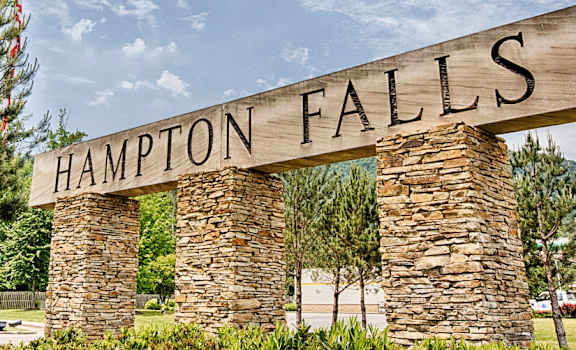 Sign Hampton Falls Apartments, Huntsville Alabama