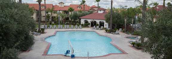 Outdoor Swimming Pool at Dominion Courtyard Villas, Fresno, CA