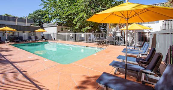 Gated Pool at Norte Villas in Albuquerque New Mexico