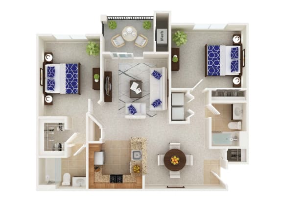 2 bed 2 bath at The Morgan Apartment Homes, Maryland