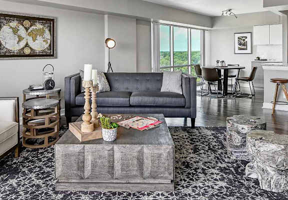 Open Floor plan at CityView on Meridian, Indianapolis, IN,46208