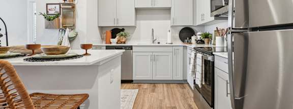 Modern Kitchen at The Parker Aiken Apartments, South Carolina, 29801