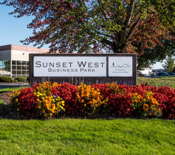 Sunset West Business Park Monument Sign & Landscaping