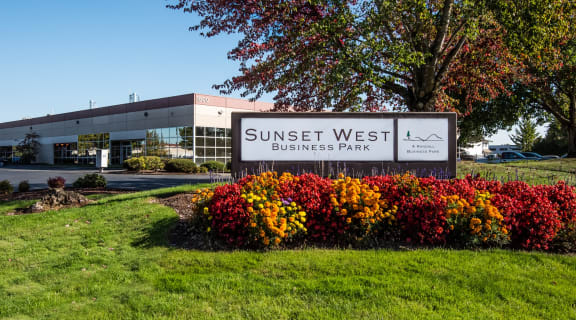 Sunset West Business Park Monument Sign & Landscaping
