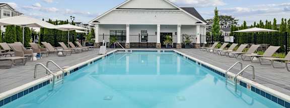 Pool and clubhouse view