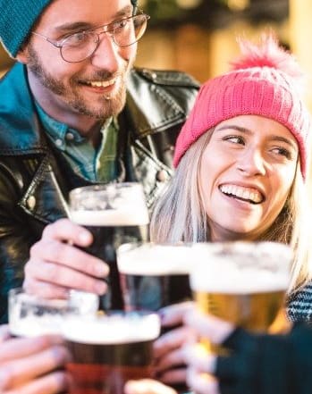 Couple Having Drinks with Friends