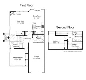Two Bedroom Cape at Long Pond Shores Waterfront Apartments, Rochester, NY