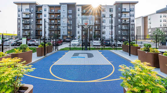 Large Basketball Court at G17 Apartments at Tamarack, Edmonton, T6T 2M4