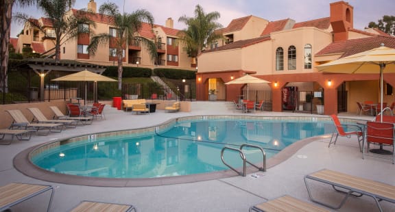 Sparkling Pool at Canyon Villa Apartment Homes, 91910