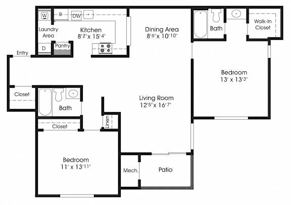2 bedroom 2bath at The Apartments at Owings Run, Owings Mills, MD