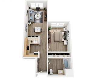 1 bedroom 1 bath apartment at AVIA on Pike Street, Seattle