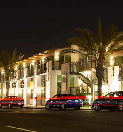 View of the community at night