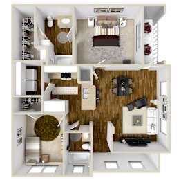 The Cove | 1,084 Sq. Ft. at Wellington Grande Apartment Homes, Longview
