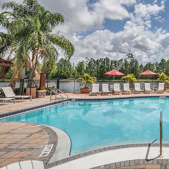 A gym with treadmills and exercise equipment. at Northlake Park Apartments, Orlando, 32827