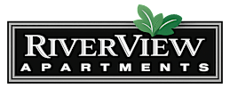 A logo for Riverview Apartments is displayed.