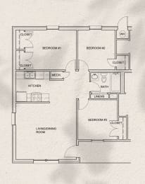 a floor plan of a house