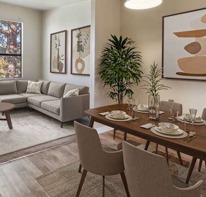 Dining and LIving Room Area at Copper Ridge Apartments in Kingman