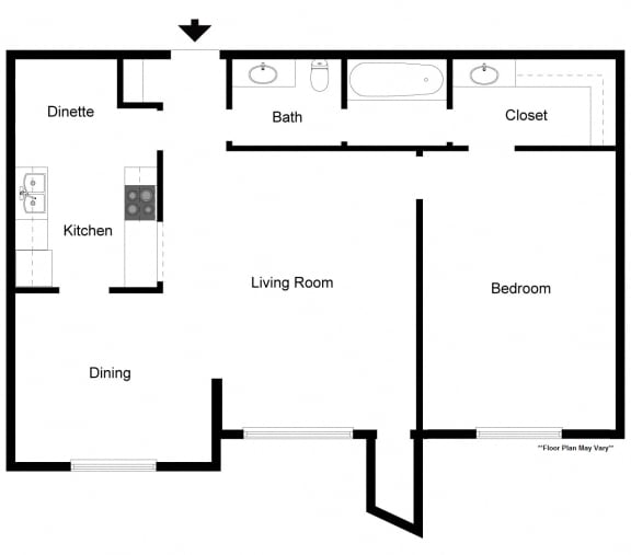 One Bedroom Apartment One Bedroom Apartment at Whitney Ridge Apartments, Rochester, NY