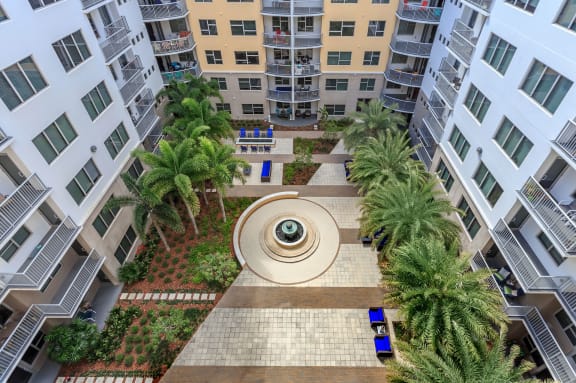 an aerial view of the resort