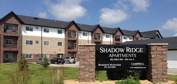 Exterior Property Signage at Shadow Ridge Apartments, West Fargo, ND, 58078