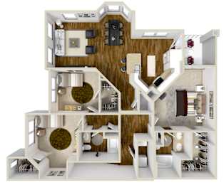 The Grande | 1,472 Sq. Ft. at Wellington Grande Apartment Homes, Longview, TX, Texas