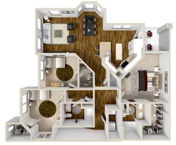 The Grande | 1,472 Sq. Ft. at Wellington Grande Apartment Homes, Longview, TX, Texas